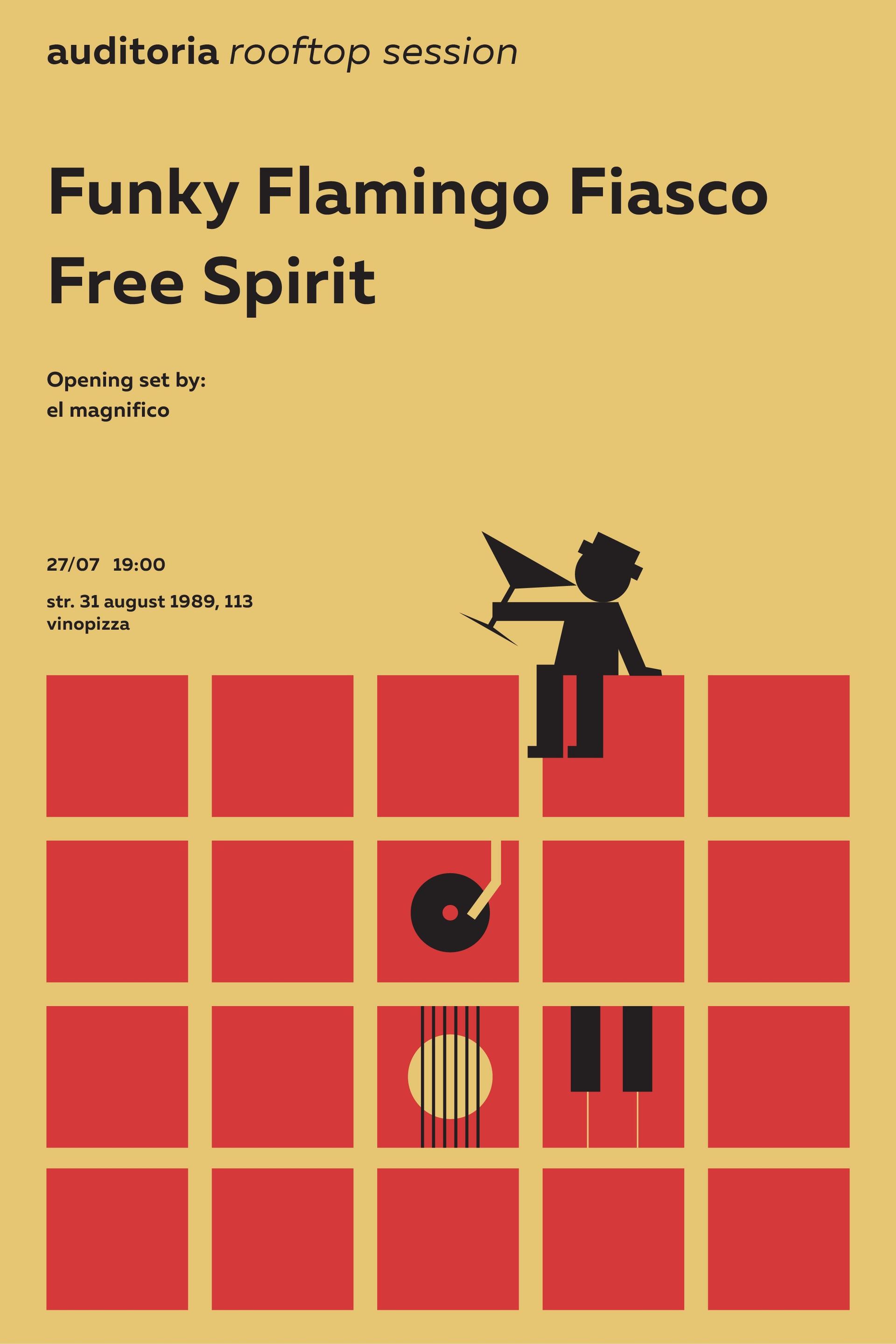 Auditoria Rooftop Session – Funky Flamingo Fiasco and Free Spirit