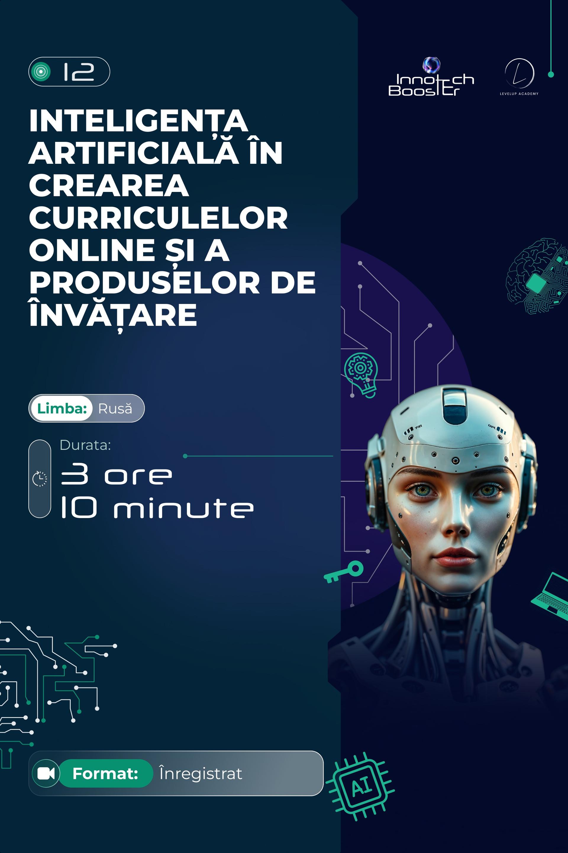 Inteligența Artificială în Crearea Curriculelor Online și a Produselor de Învățare 