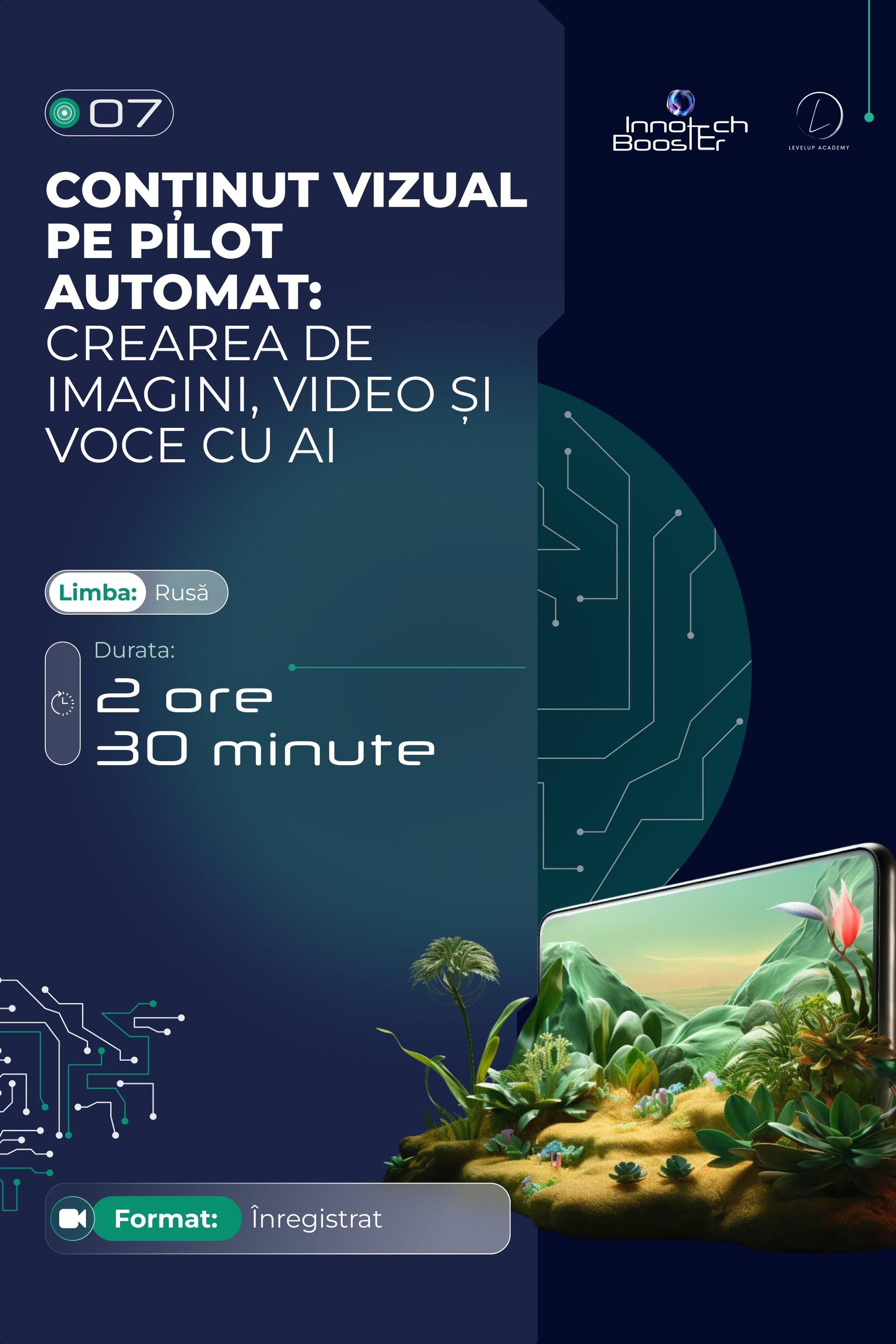 Conținut Vizual pe Pilot Automat: Crearea de Imagini, Video și Voce cu AI