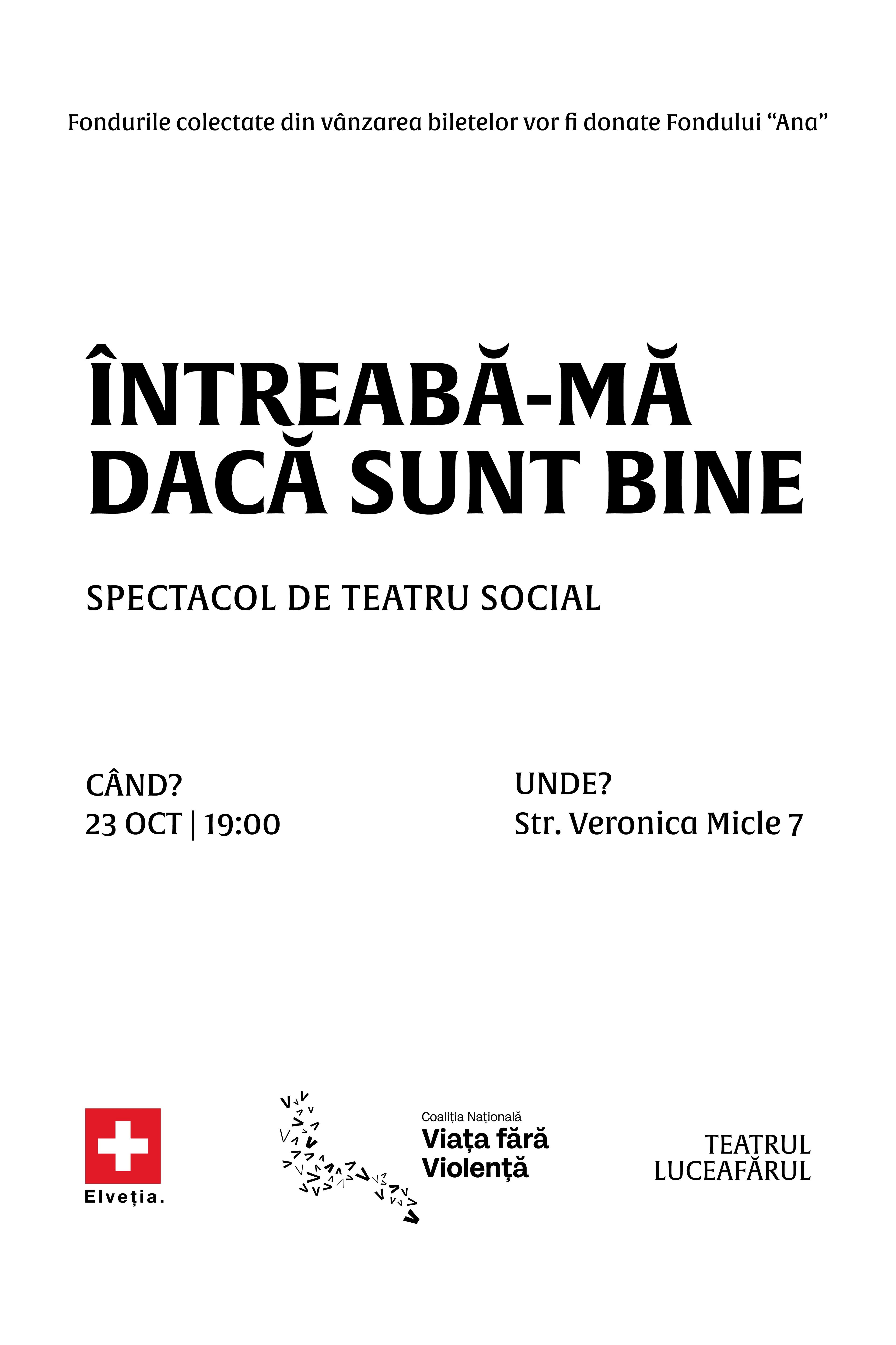 „Întreabă-mă dacă sunt bine”