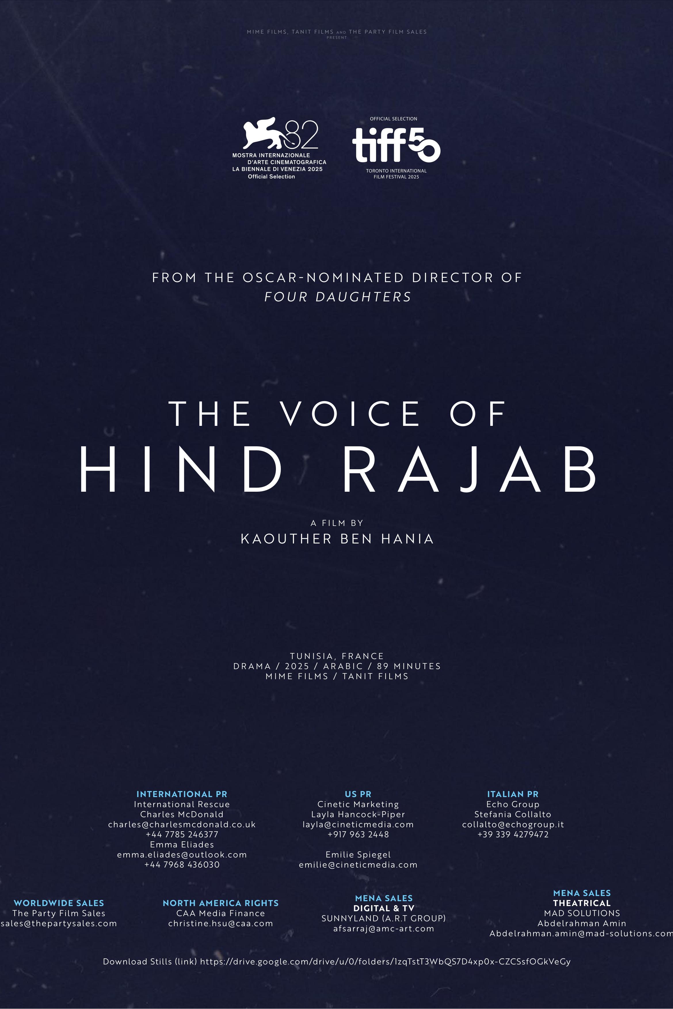 VOCEA LUI HIND RAJAB / THE VOICE OF HIND RAJAB