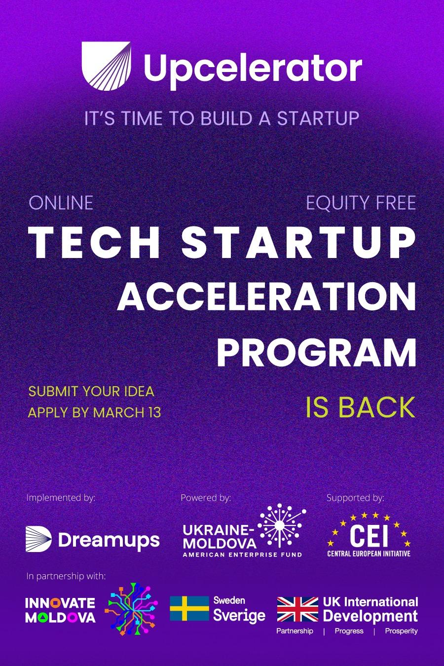 Upcelerator – Turn your idea into a tech startup