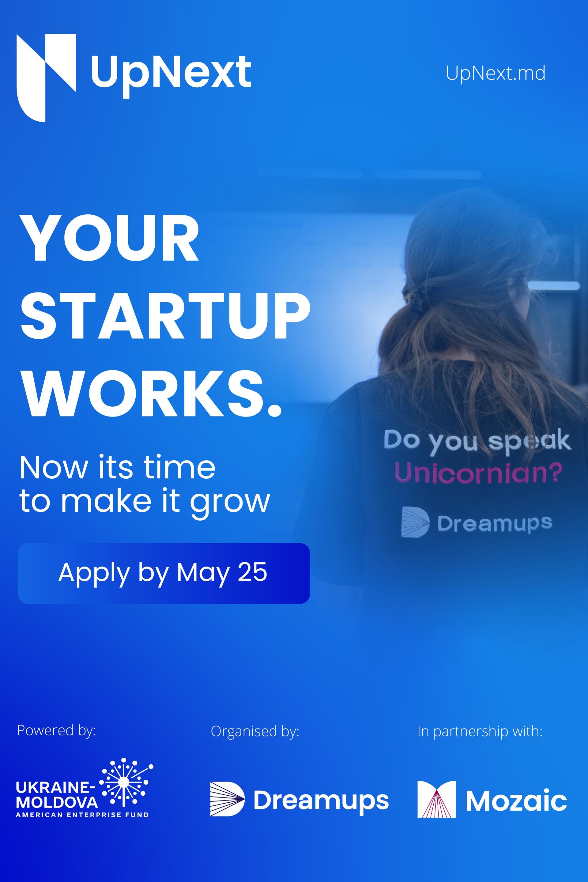 Join UpNext 2026 – Moldova’s only traction accelerator