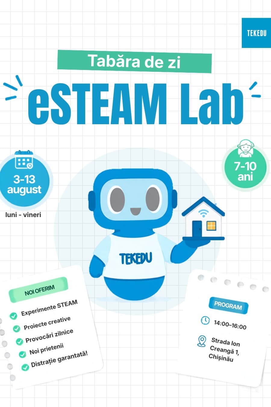 🌟 Tabăra de zi eSTEAM Lab