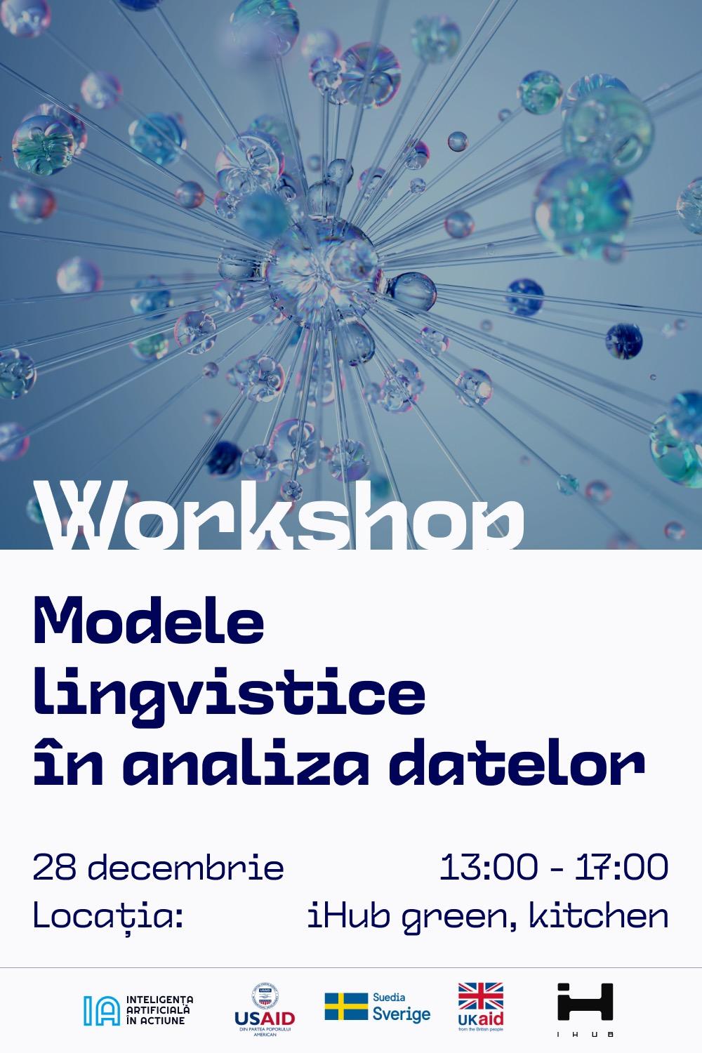 IA Workshop: Modele Lingvistice In analiza datelor