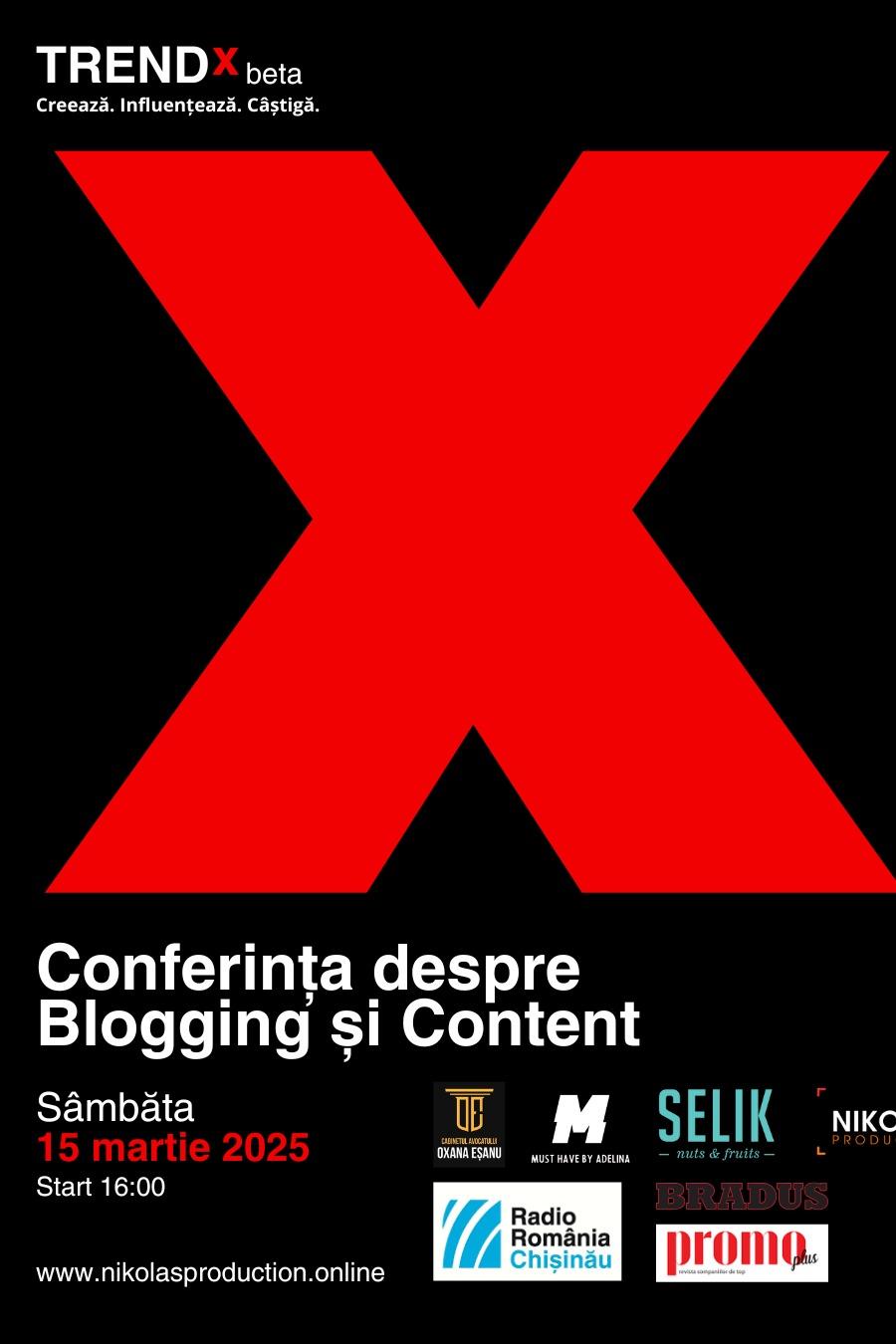 TRENDX - Conferință despre blogging și content