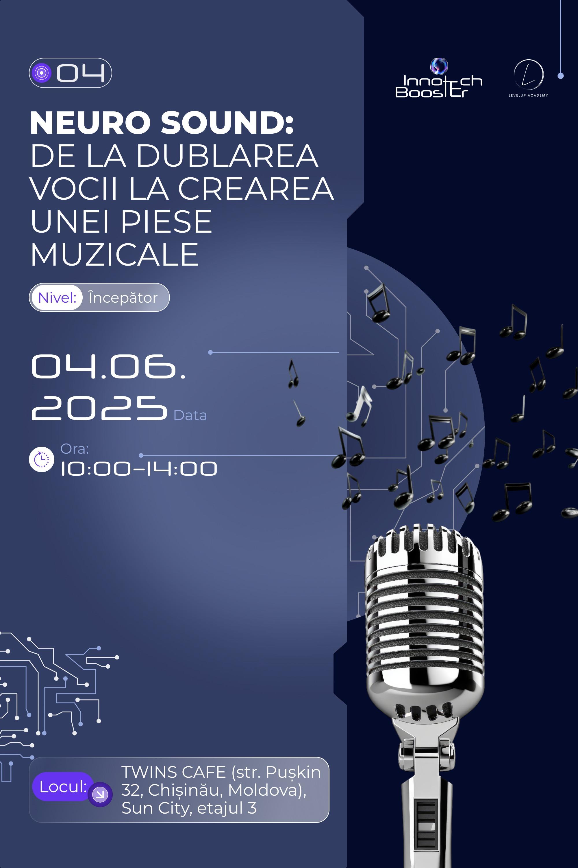 Neuro Sound: de la dublarea  vocii la crearea unei piese muzicale