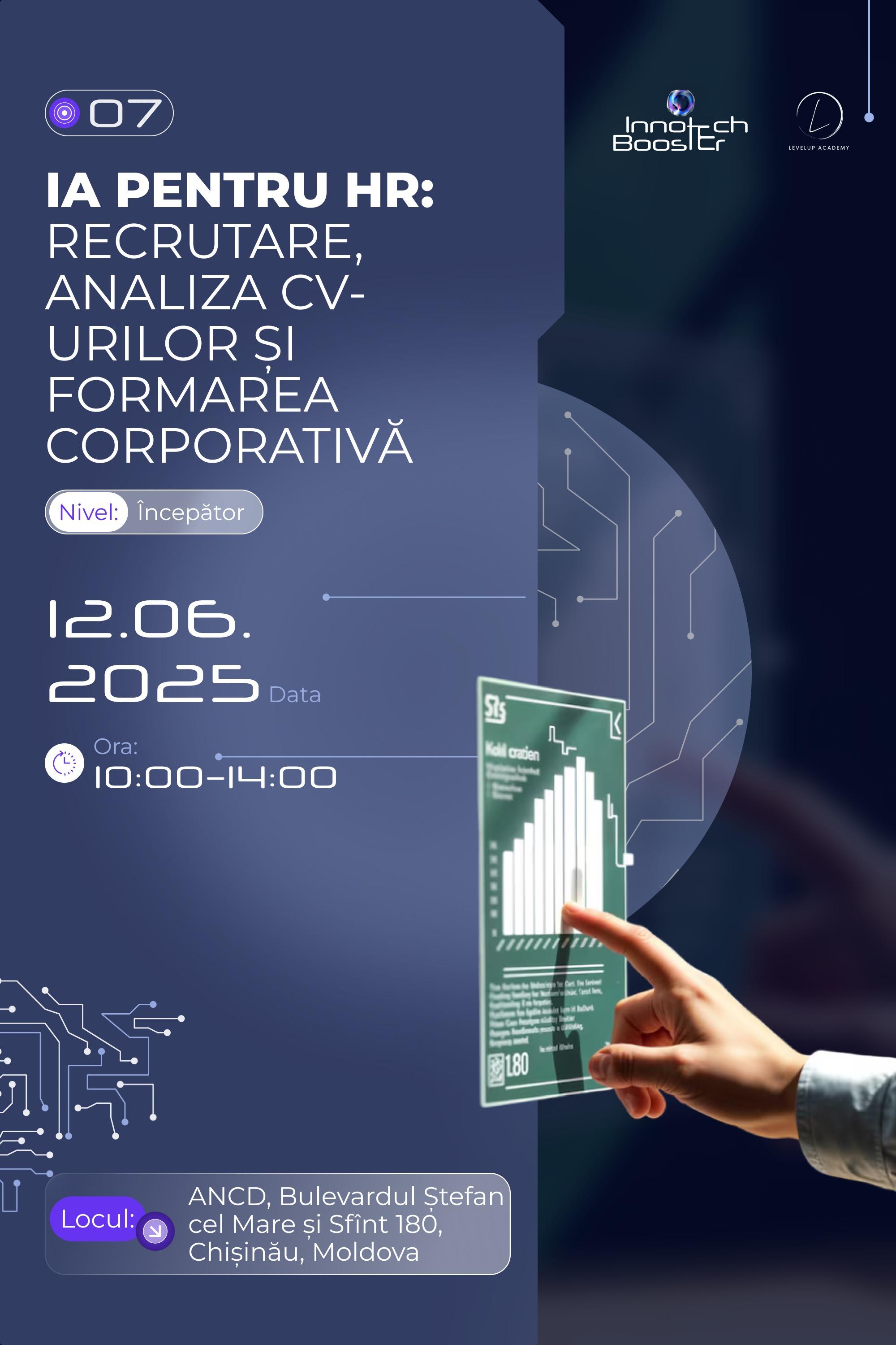 IA pentru HR:  recrutare, analiza CV-urilor și formarea corporativă