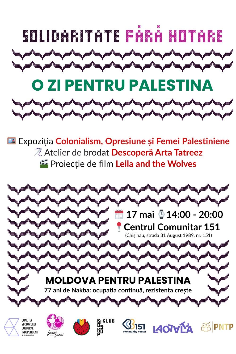 O zi pentru Palestina la Centrul Comunitar 151
