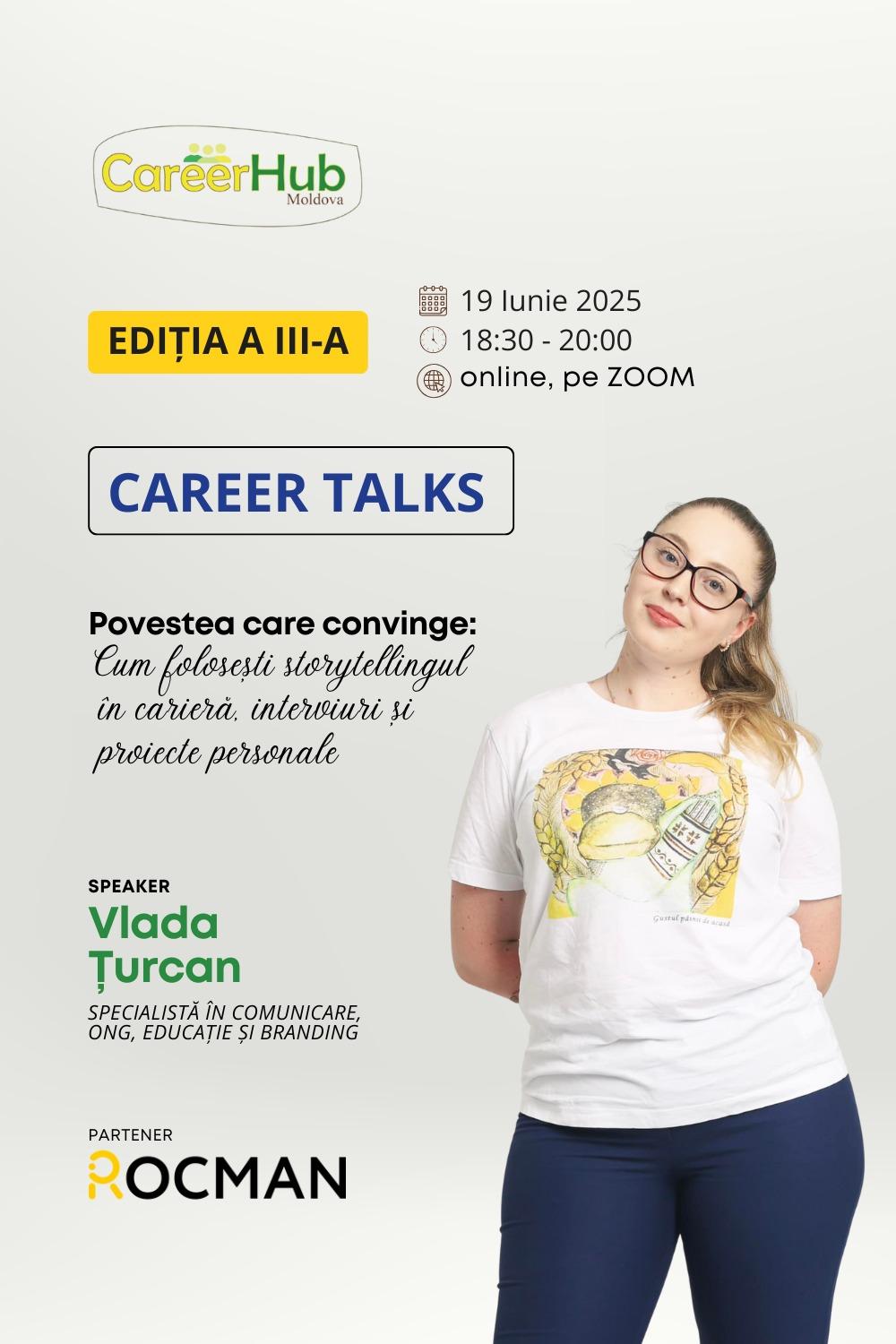 Career Talks: Cum folosești storytellingul în carieră, interviuri și proiecte personale 