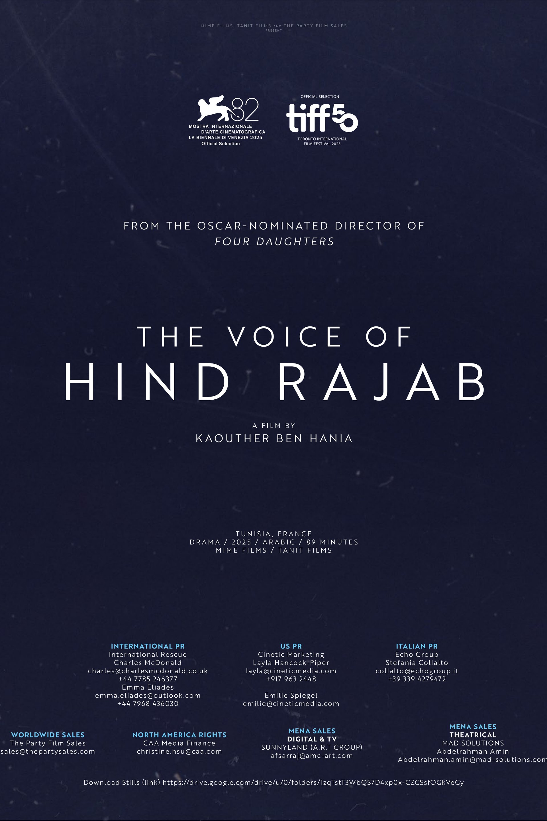 VOCEA LUI HIND RAJAB / THE VOICE OF HIND RAJAB