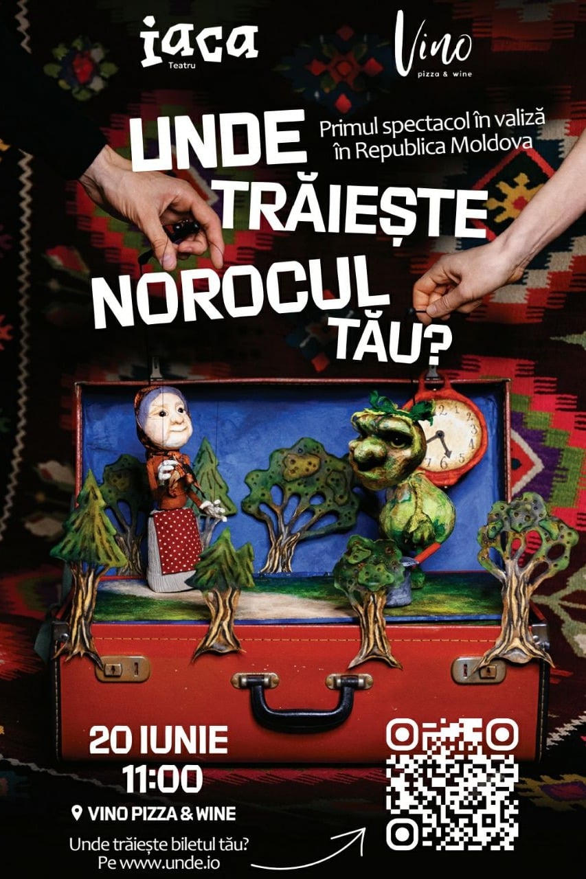 Premieră „Unde trăiește norocul tău?” Primul spectacol în valiză din Republica Moldova