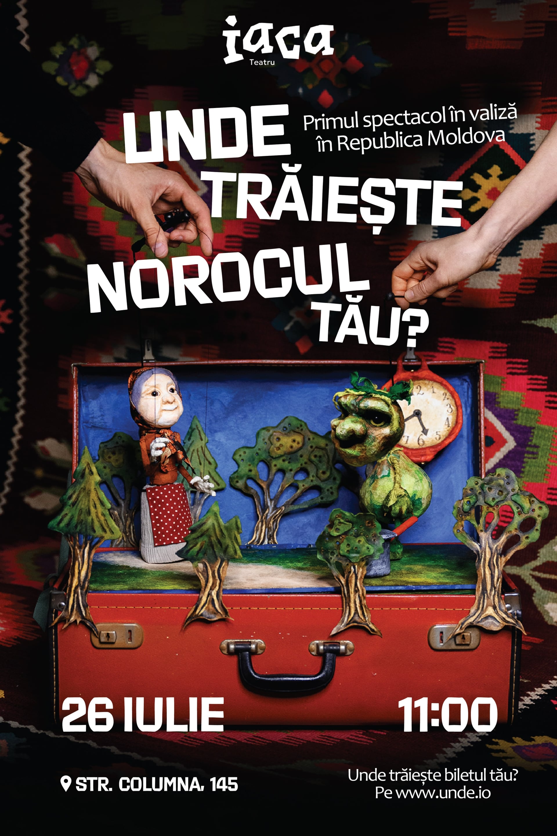 „Unde trăiește norocul tău?” Primul spectacol în valiză din Republica Moldova