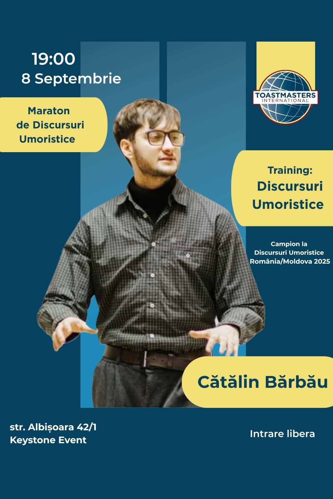 Maraton de Discursuri Umoristice / Training de Discursuri Umoristice cu Cătălin Bărbău