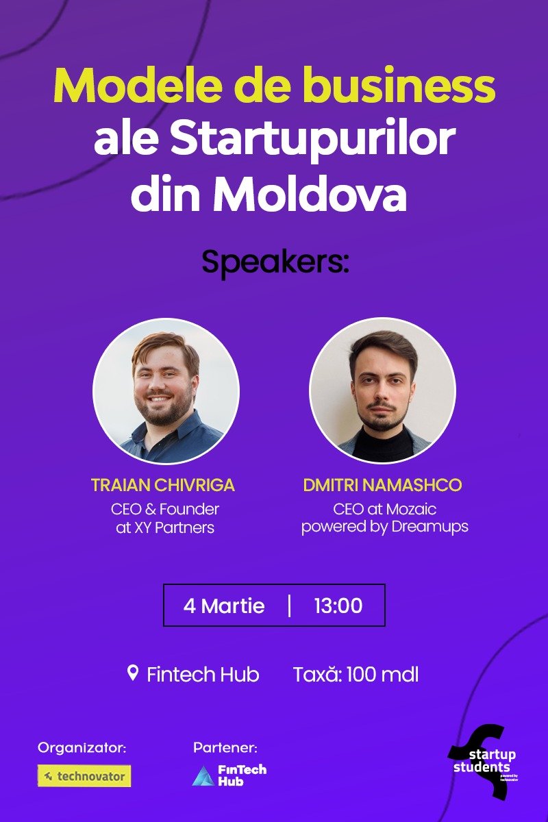 Modele de business ale startupurilor din Moldova