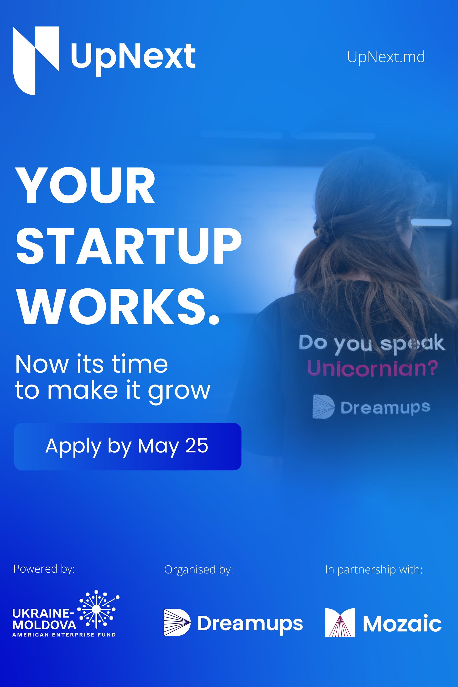 Join UpNext 2026 – Moldova’s only traction accelerator