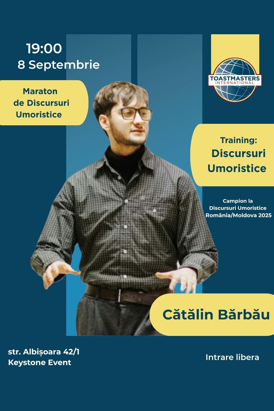 Maraton de Discursuri Umoristice / Training de Discursuri Umoristice cu Cătălin Bărbău