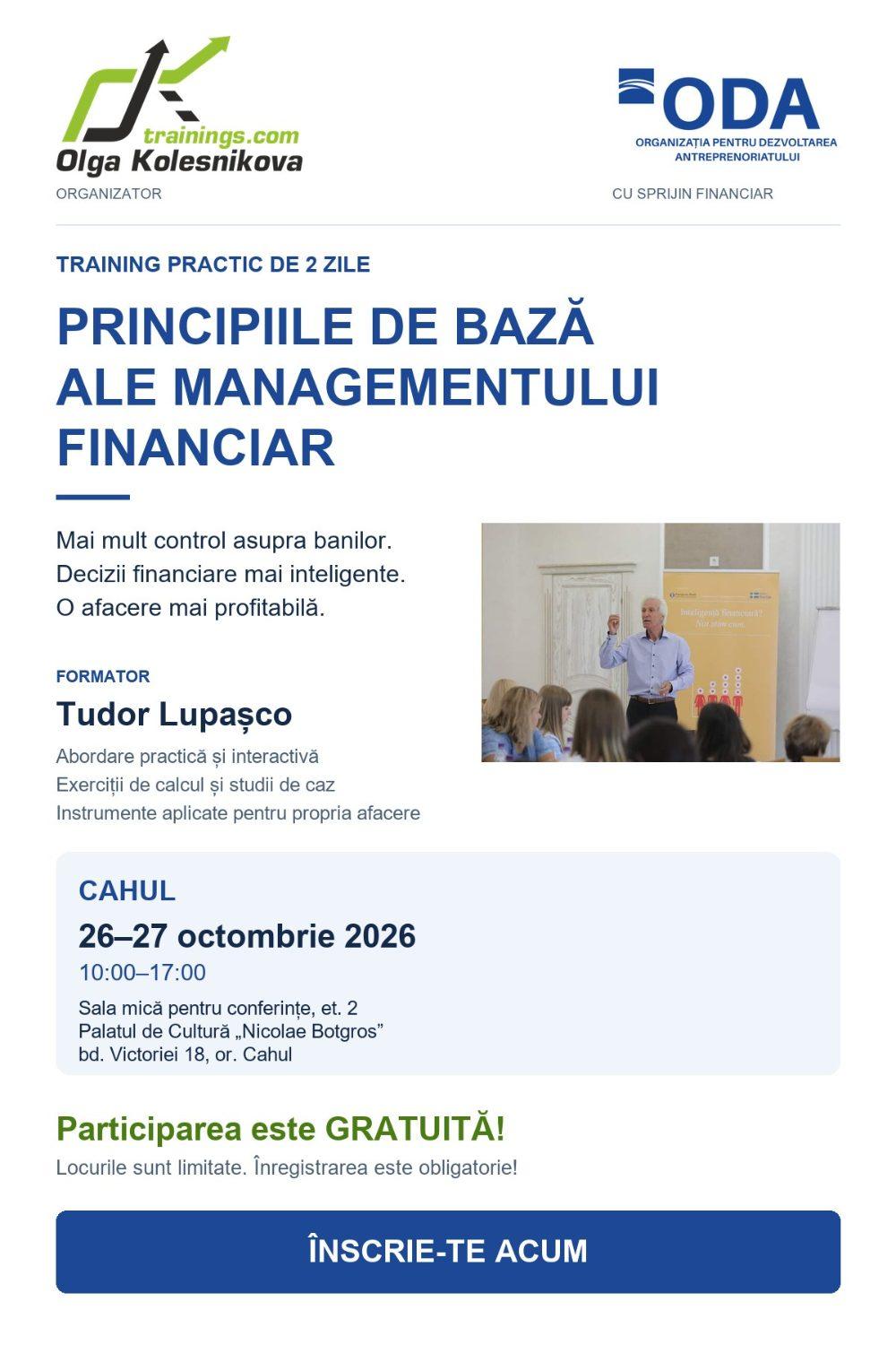 MANAGEMENTULUI FINANCIAR (Cahul)