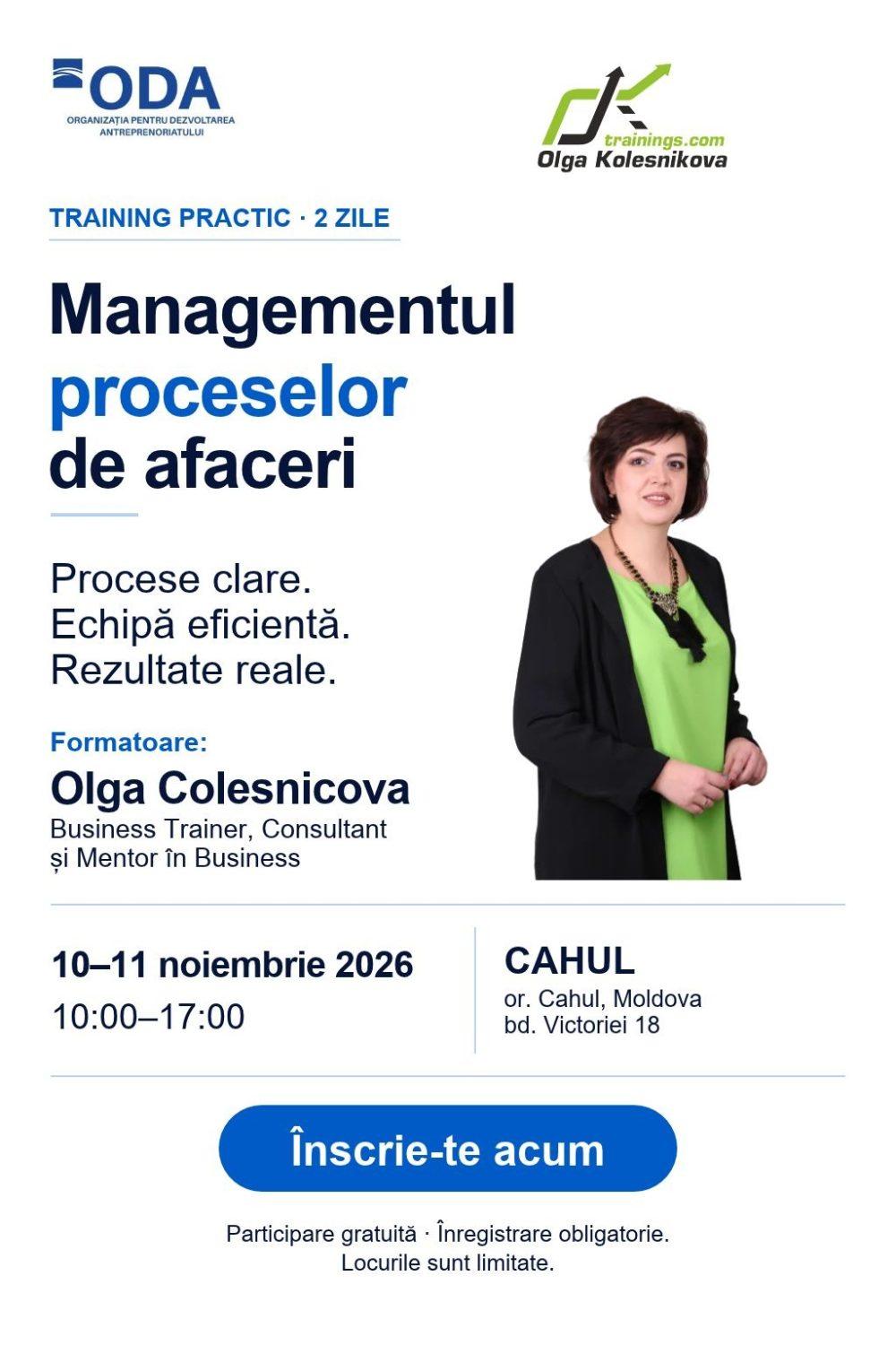 MANAGEMENTUL PROCESELOR (Cahul)