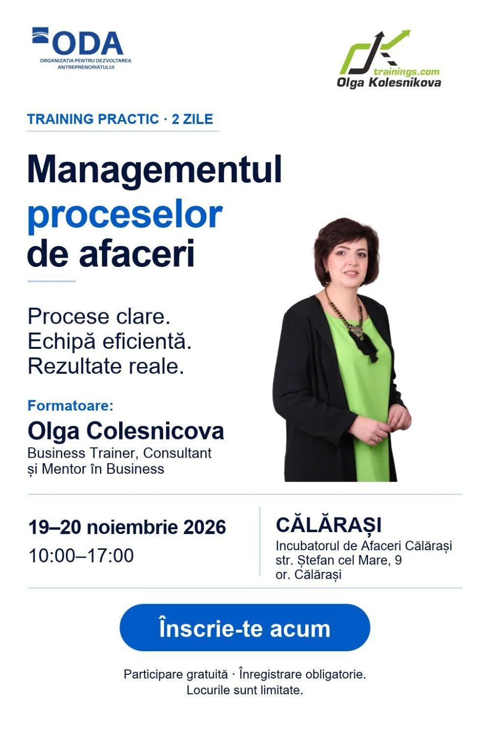 MANAGEMENTUL PROCESELOR (Calaraș)