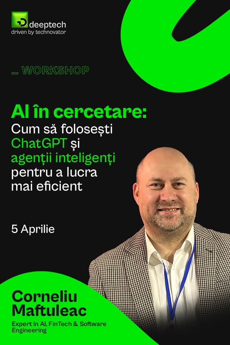 AI în cercetare – Cum să folosești ChatGPT și agenții inteligenți pentru a lucra mai eficient